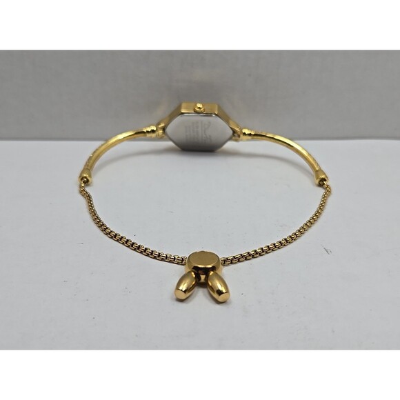 Diao Feudi Womens Hexagonal Bracelet Watch Gold Tone Crystals Dainty New Battery - Picture 8 of 11